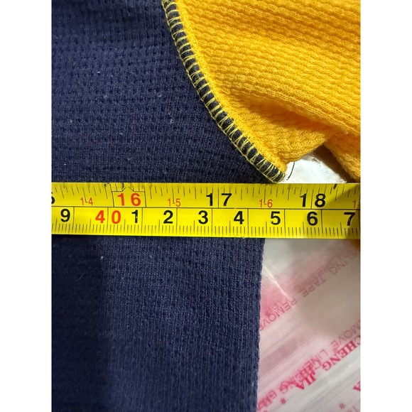 Polo Ralph Lauren Mens Color Block Waffle Knit Long Sleeve Crewneck Shirt - Picture 5 of 6